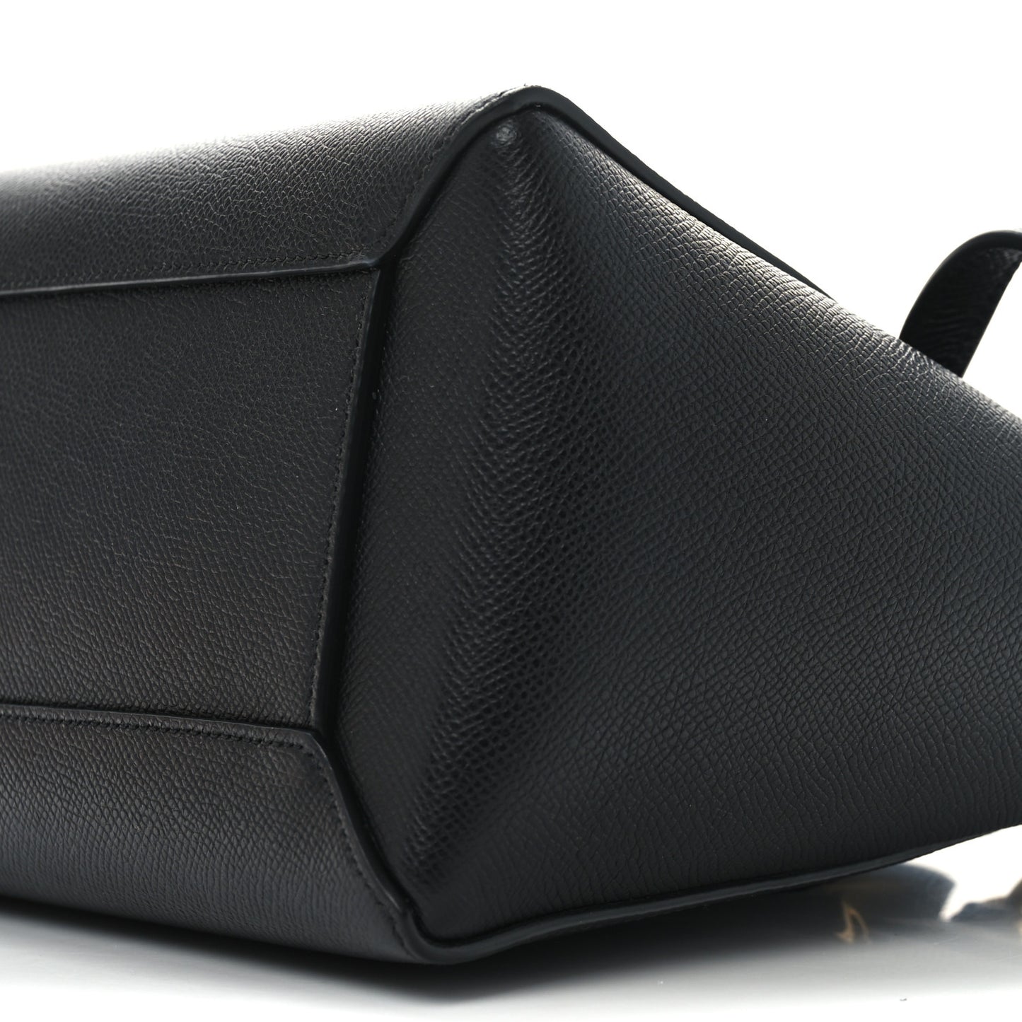 Grained Calfskin Micro Belt Bag Black