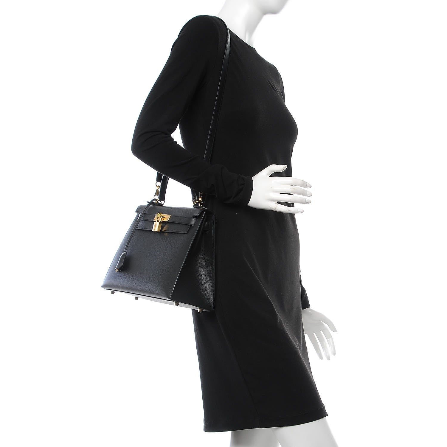 Hermes Epsom Kelly Sellier 28 Black 2 of 9