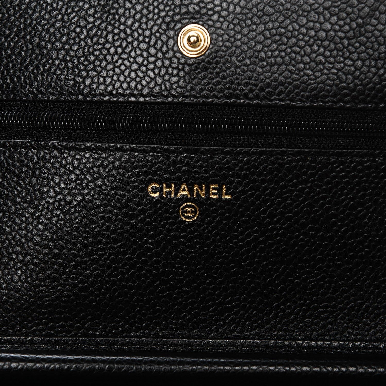 Chanel Caviar Quilted Wallet On Chain WOC Black 6 of 8
