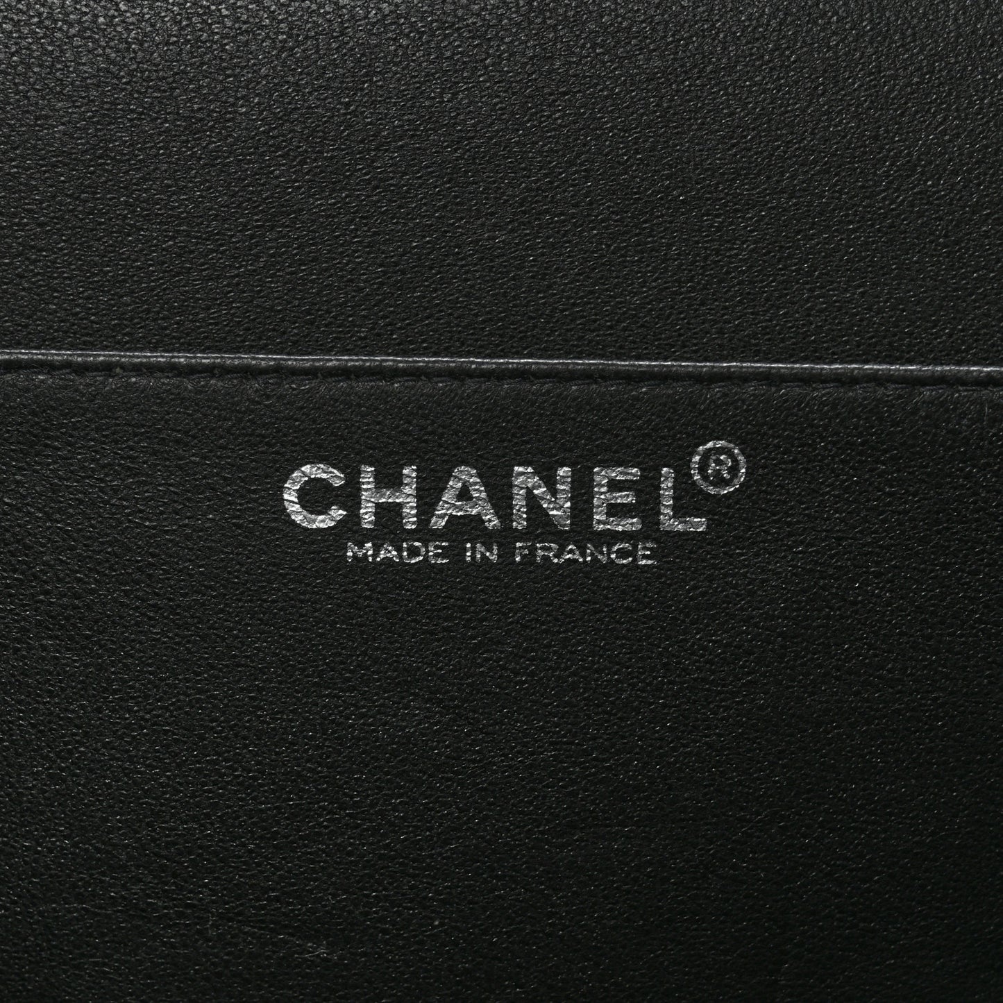 Lambskin Crystal CC Quilted Clutch Black