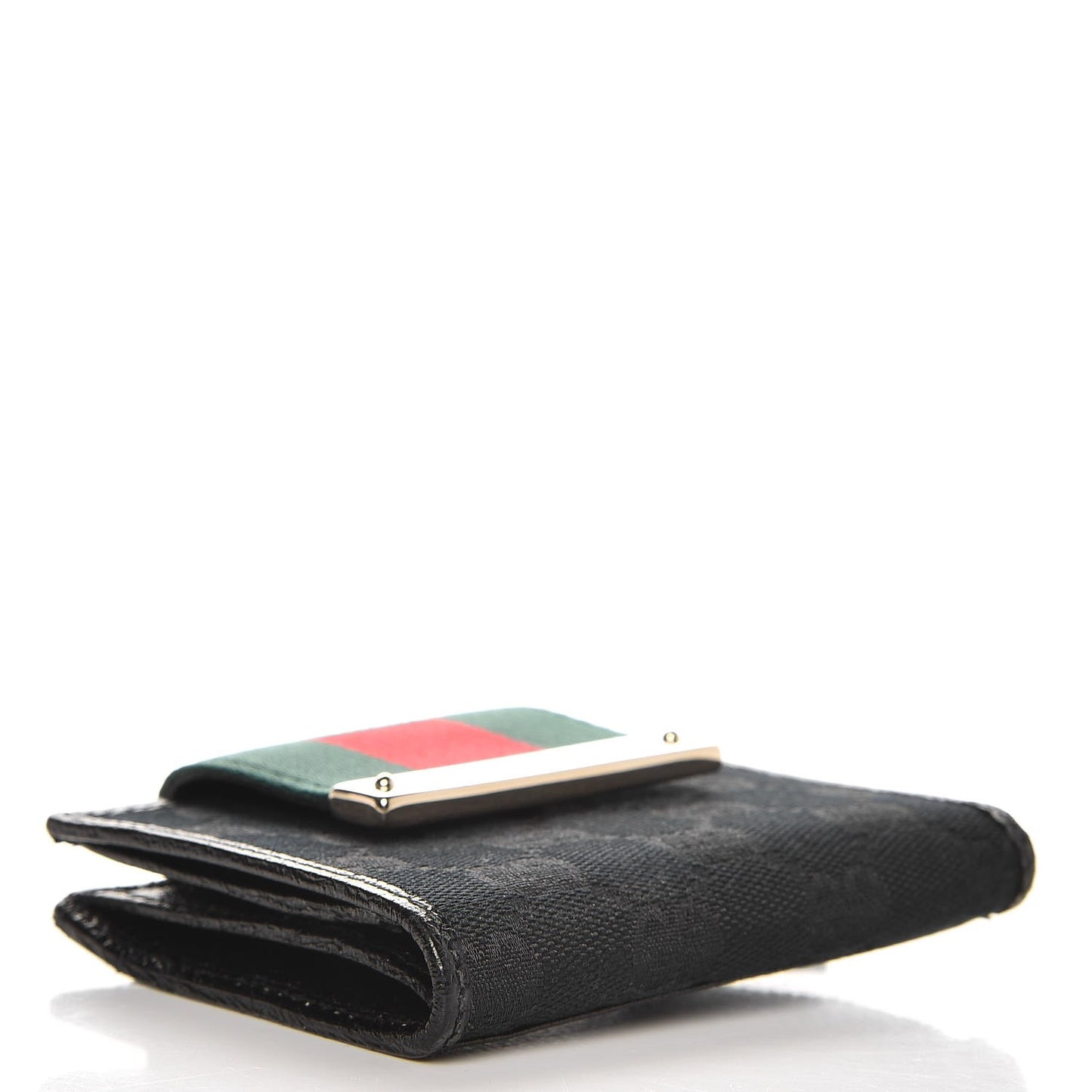 Monogram Web French Flap Wallet Black