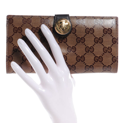 Gucci Crystal Monogram Hysteria Wallet Brown 2 of 7