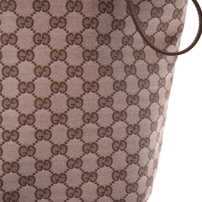 Gucci Monogram Large Bucket Tote Dark Brown 8 of 9