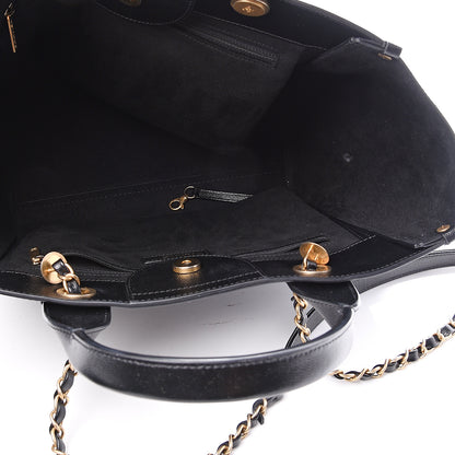 Chanel Caviar Small Studded Deauville Tote Black 4 of 9