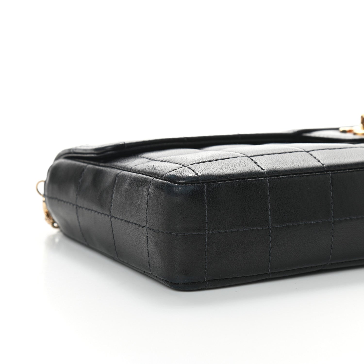 Chanel Lambskin East West Chocolate Bar Flap Black 6 of 9