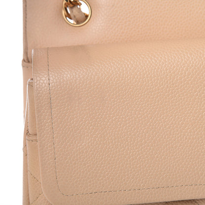 Chanel Caviar Quilted Jumbo Double Flap Light Beige 22 of 26
