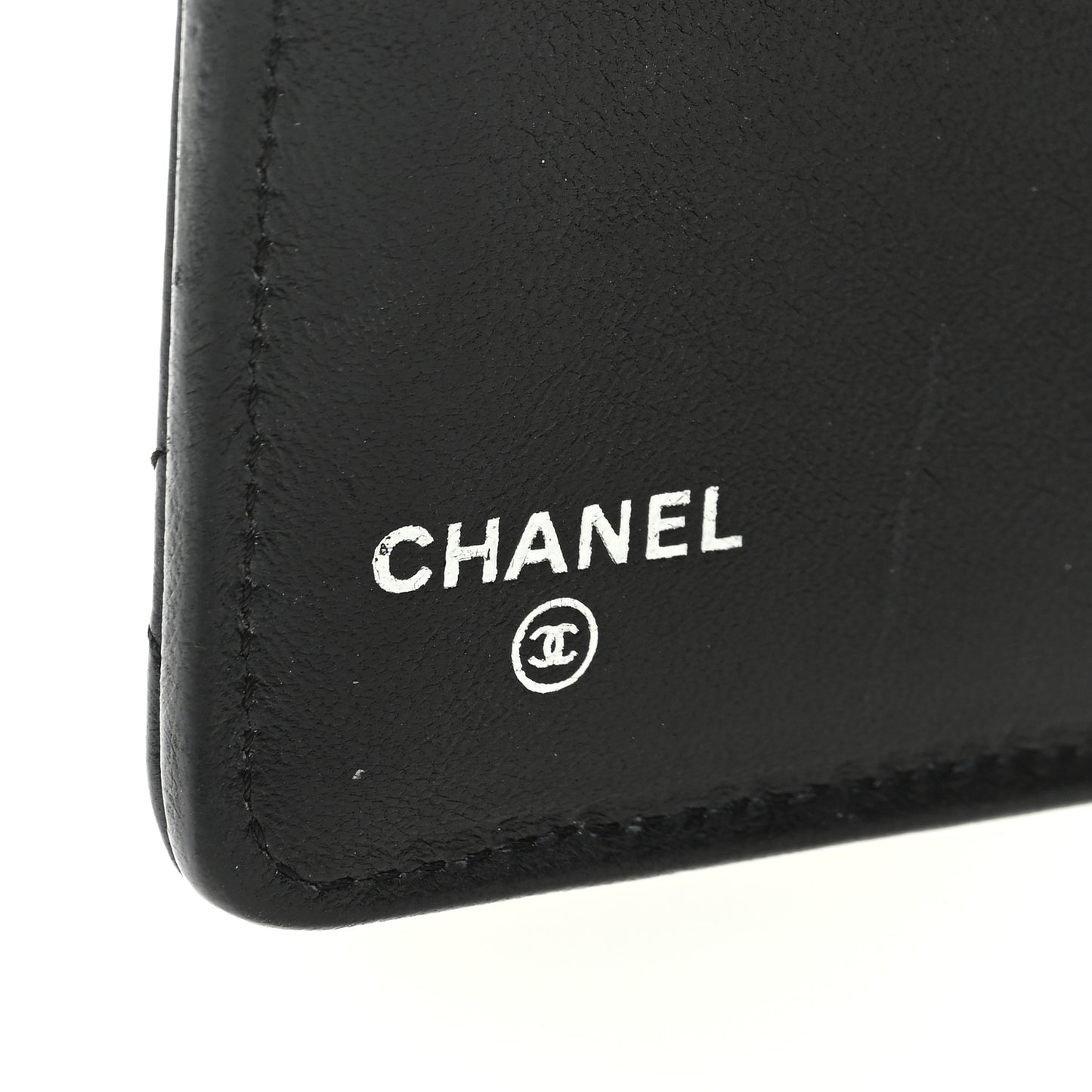 Lambskin Quilted Large Agenda Cover Black