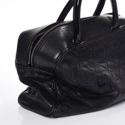 Chanel Caviar Patent Quilted Large Bowler Black 8 of 8