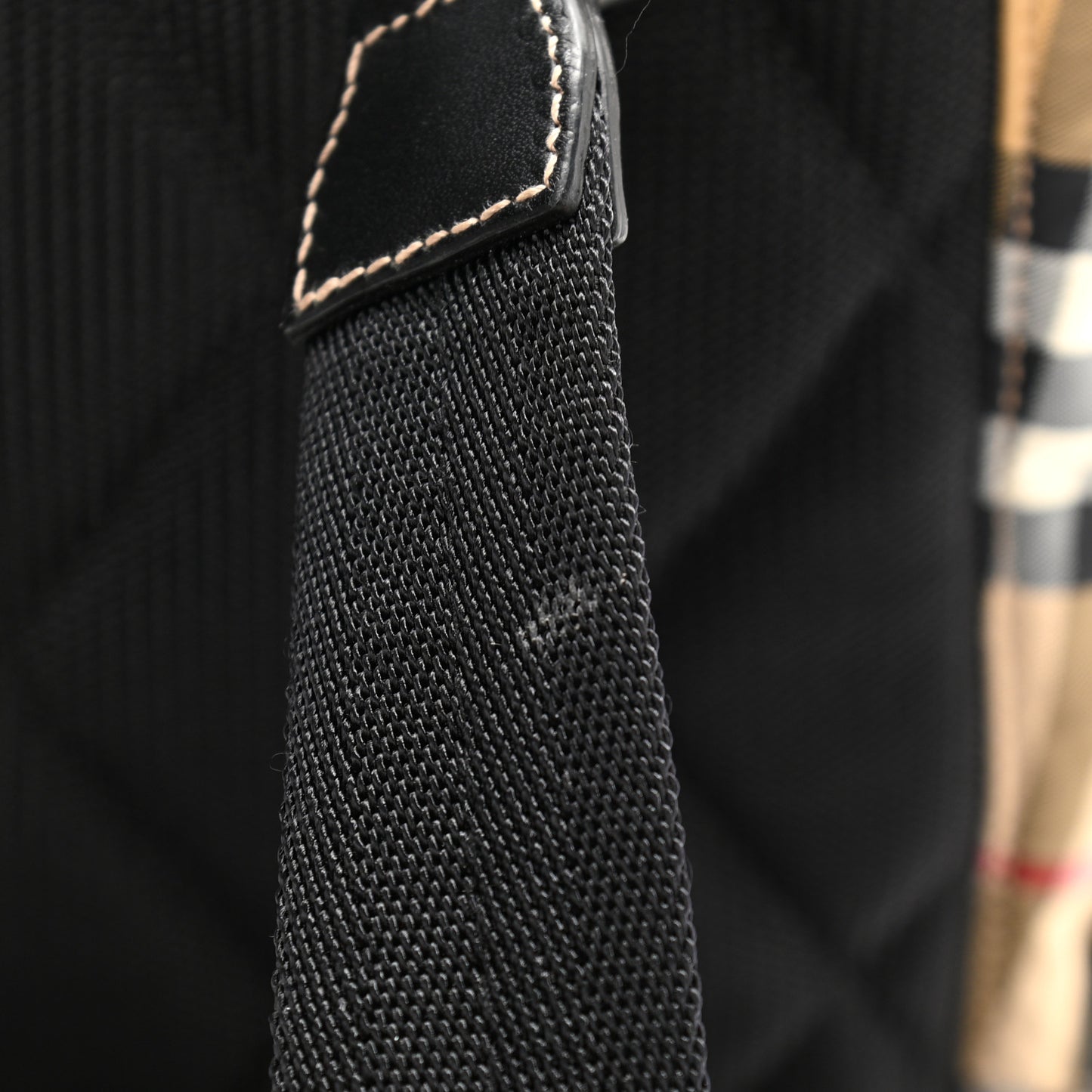 Vintage Check Small Rucksack Backpack Antique Yellow