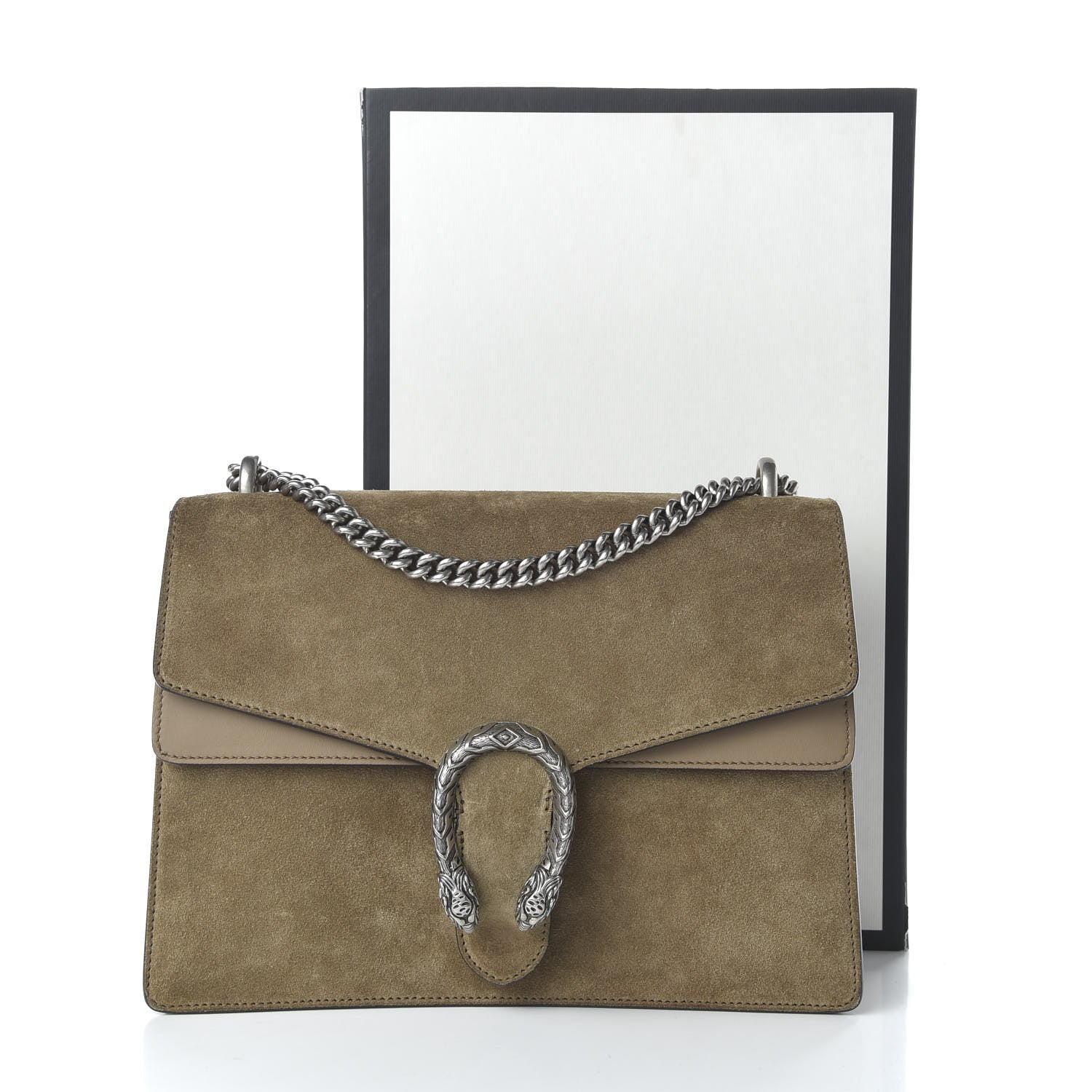 Gucci Suede Medium Dionysus Shoulder Bag Taupe 11 of 11