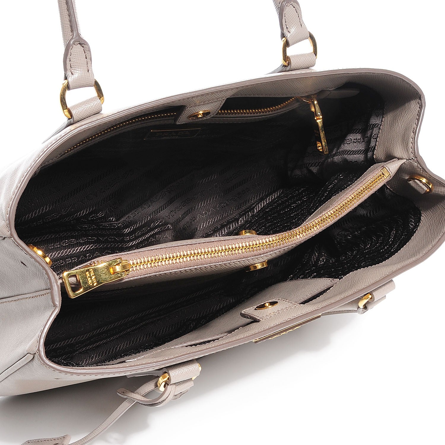 Prada Saffiano Lux Medium Tote Argilla 5 of 11