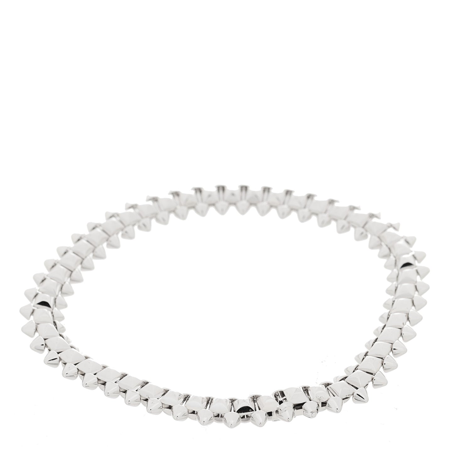 18K White Gold Medium Clash De Cartier Flexible Bracelet 17