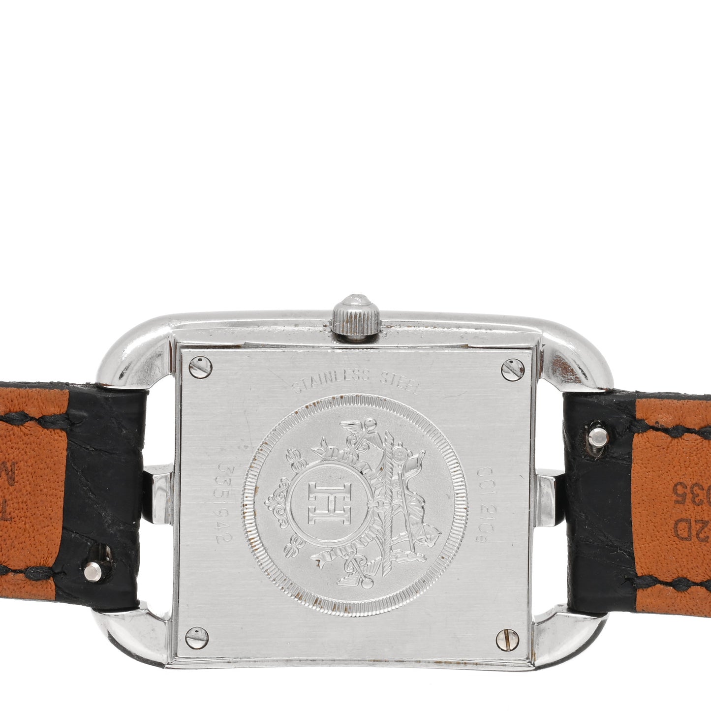 Stainless Steel Alligator 23mm Cape Cod Quartz Watch Noir