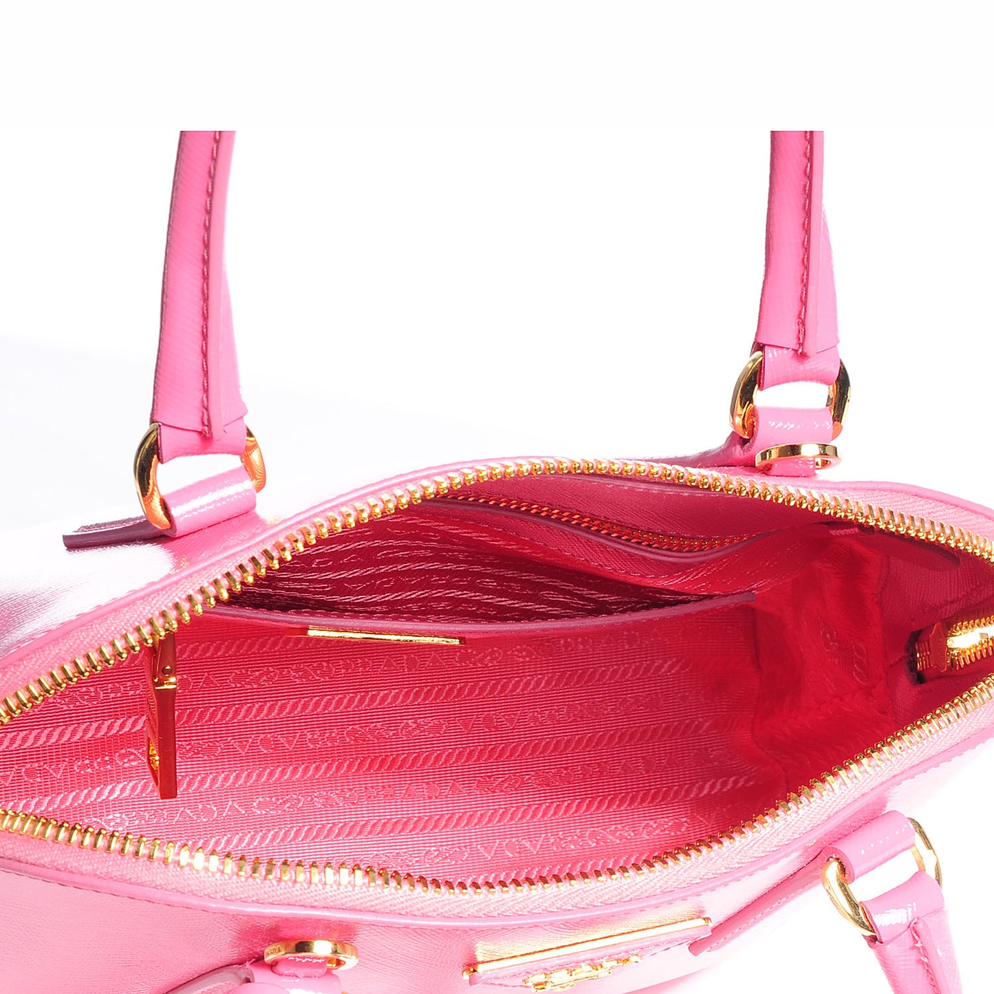 Saffiano Vernice Round Dome Tote Begonia