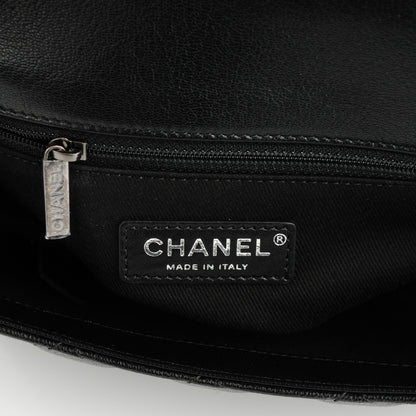 Chanel Metallic Goatskin Quilted Medium City Rock Flap Black 7 of 8