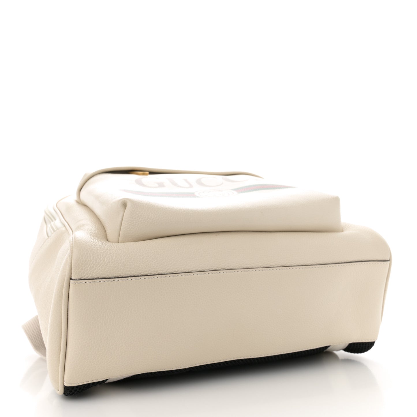Calfskin Logo Day Backpack Mystic White