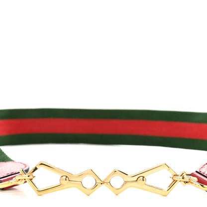 Gucci Canvas Web Shoulder Strap Green Red 3 of 3