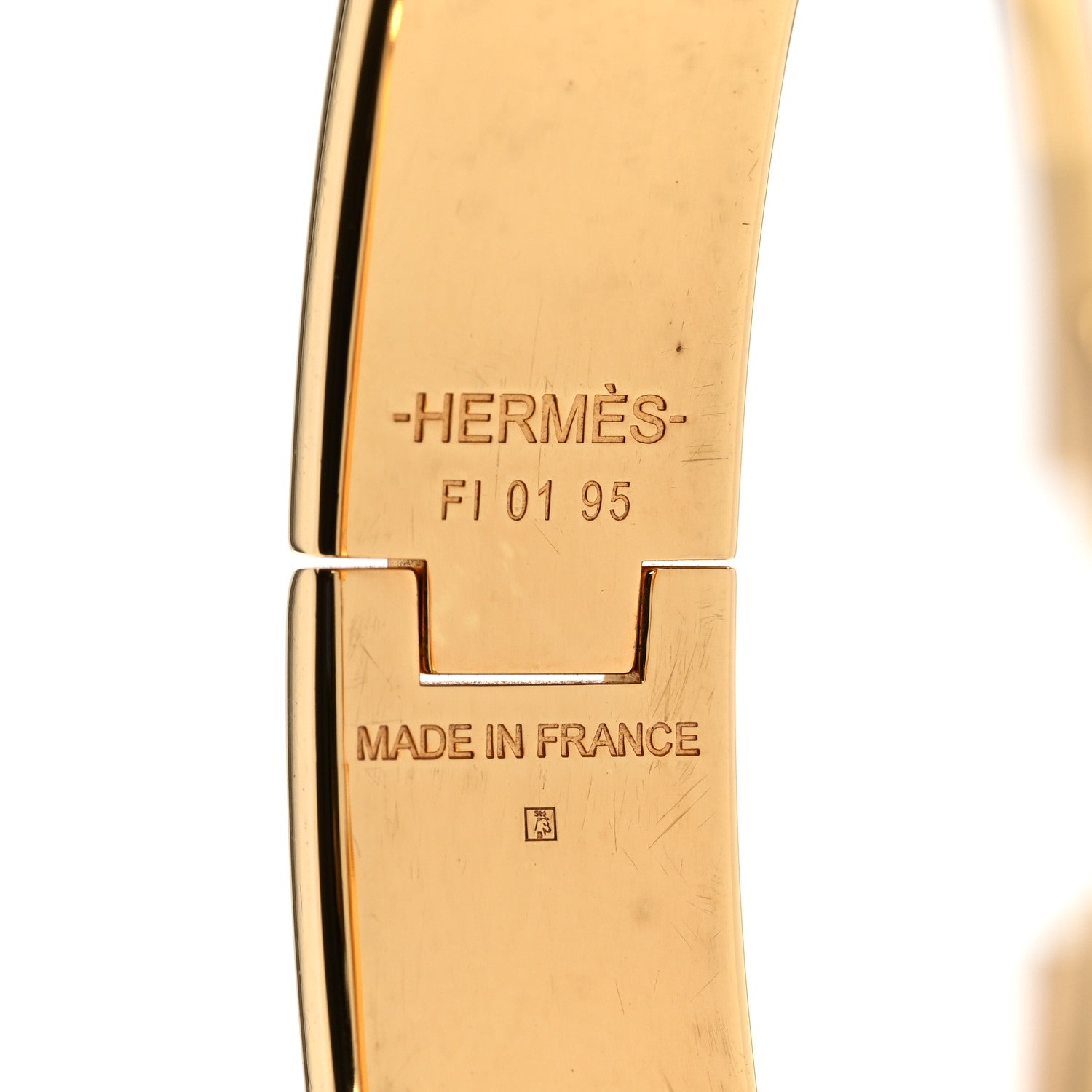 Hermes Enamel Narrow Clic Clac H Bracelet PM White 4 of 4