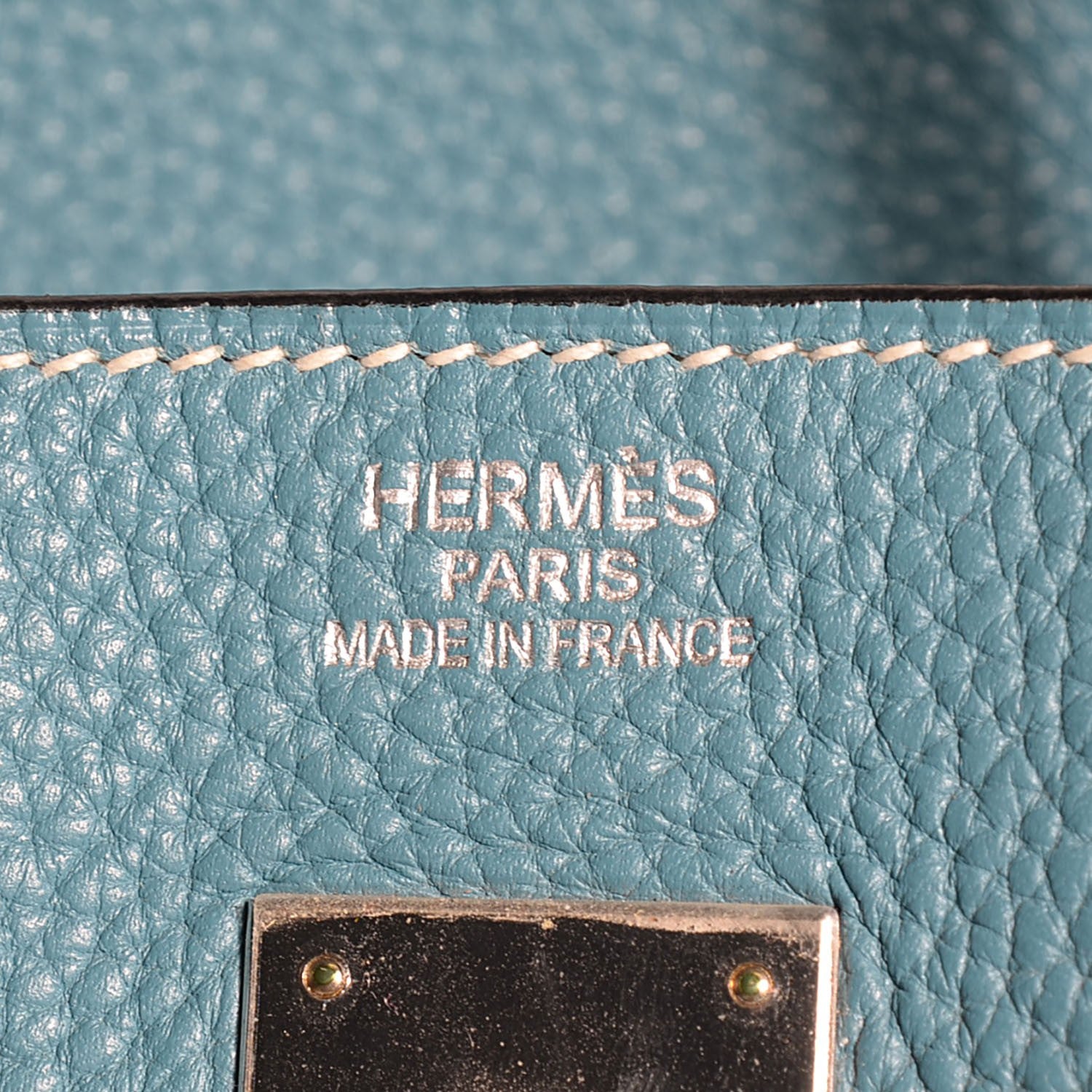 Hermes Togo Birkin 40 Blue Jean 28 of 30