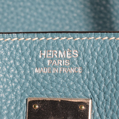 Hermes Togo Birkin 40 Blue Jean 28 of 30