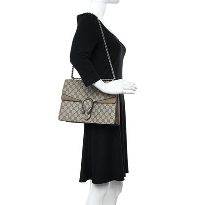 Gucci GG Supreme Monogram Medium Dionysus Shoulder Bag Taupe 2 of 12