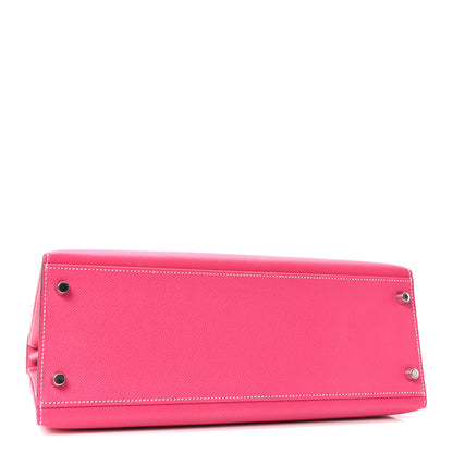 Hermes Epsom Kelly Sellier 32 Rose Tyrien 3 of 9