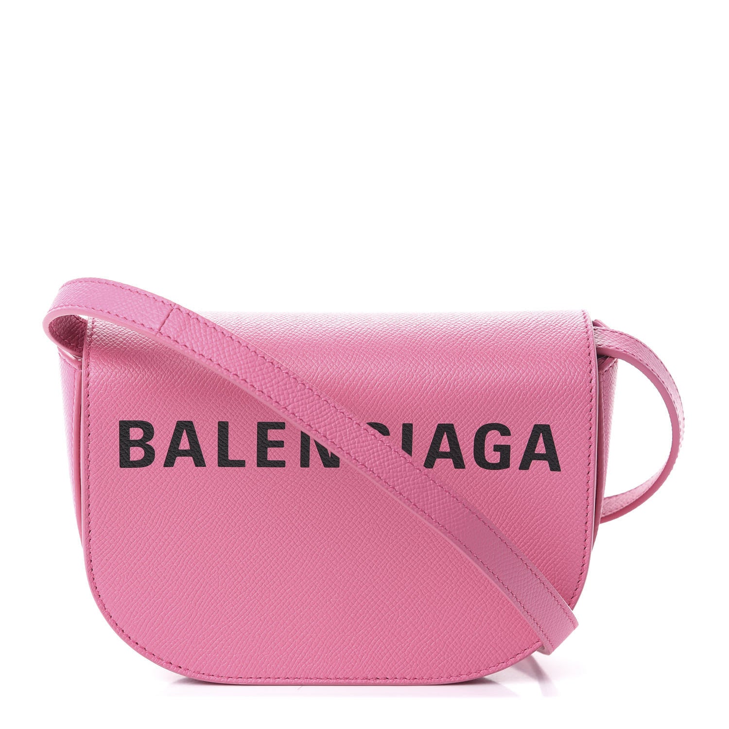 Balenciaga Signature Grained Calfskin Logo Print Ville Day Bag XS Rose Bubblegum Black 1 of 8