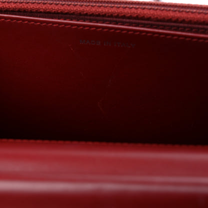 Chanel Patent Quilted Wallet On Chain WOC Red 11 of 12