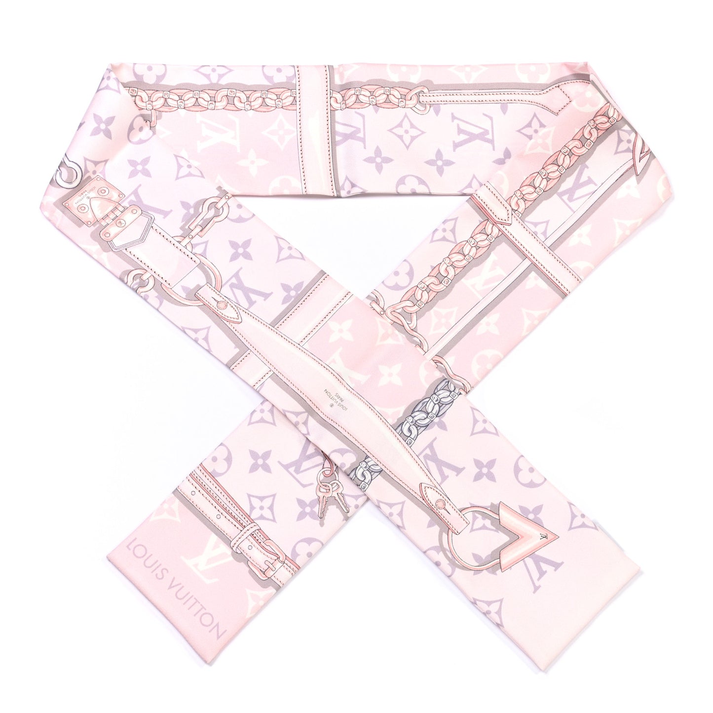 Silk Monogram Confidential Bandeau Light Pink