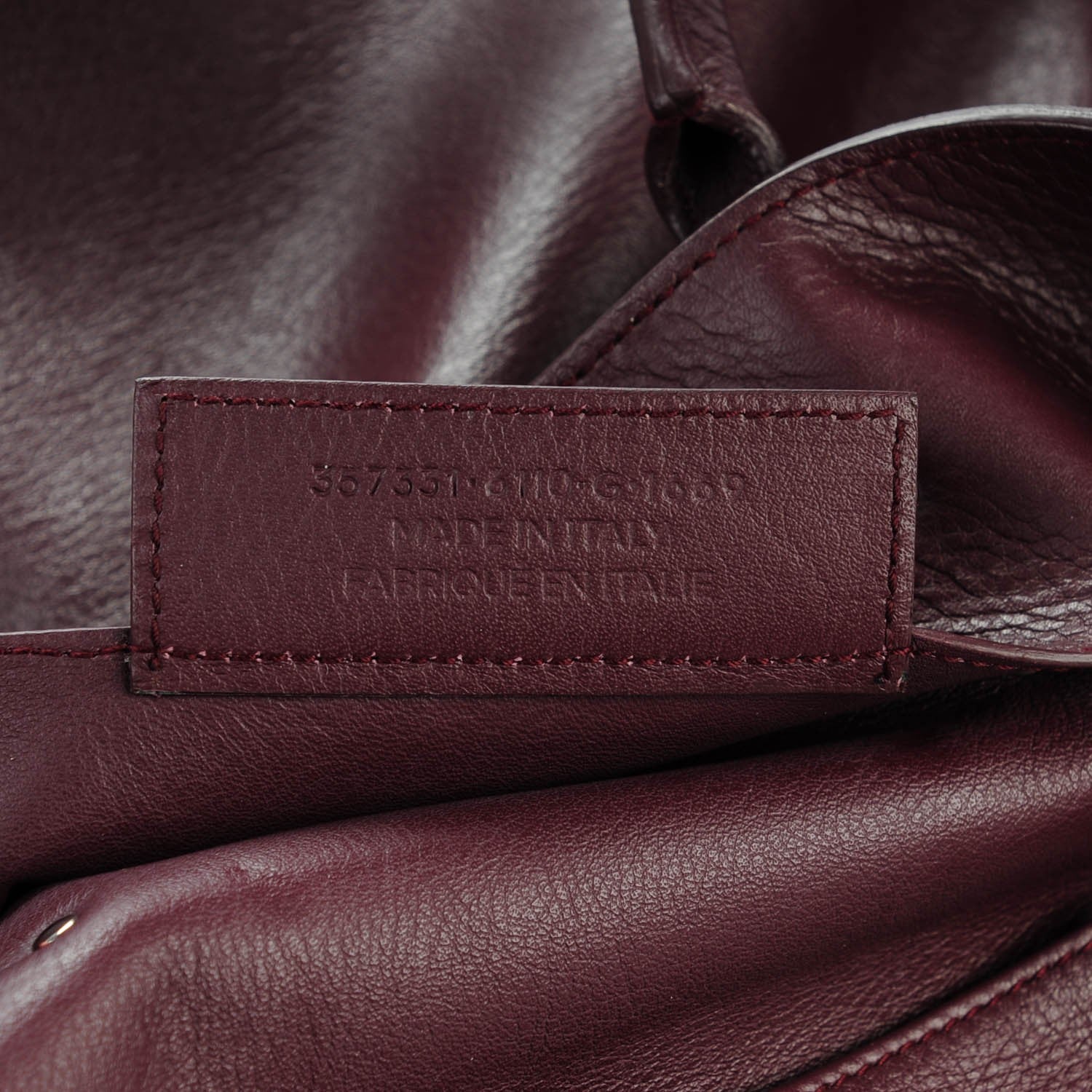 Balenciaga Veau Papier A4 Zip Around Tote Rouge Aubergine 7 of 7