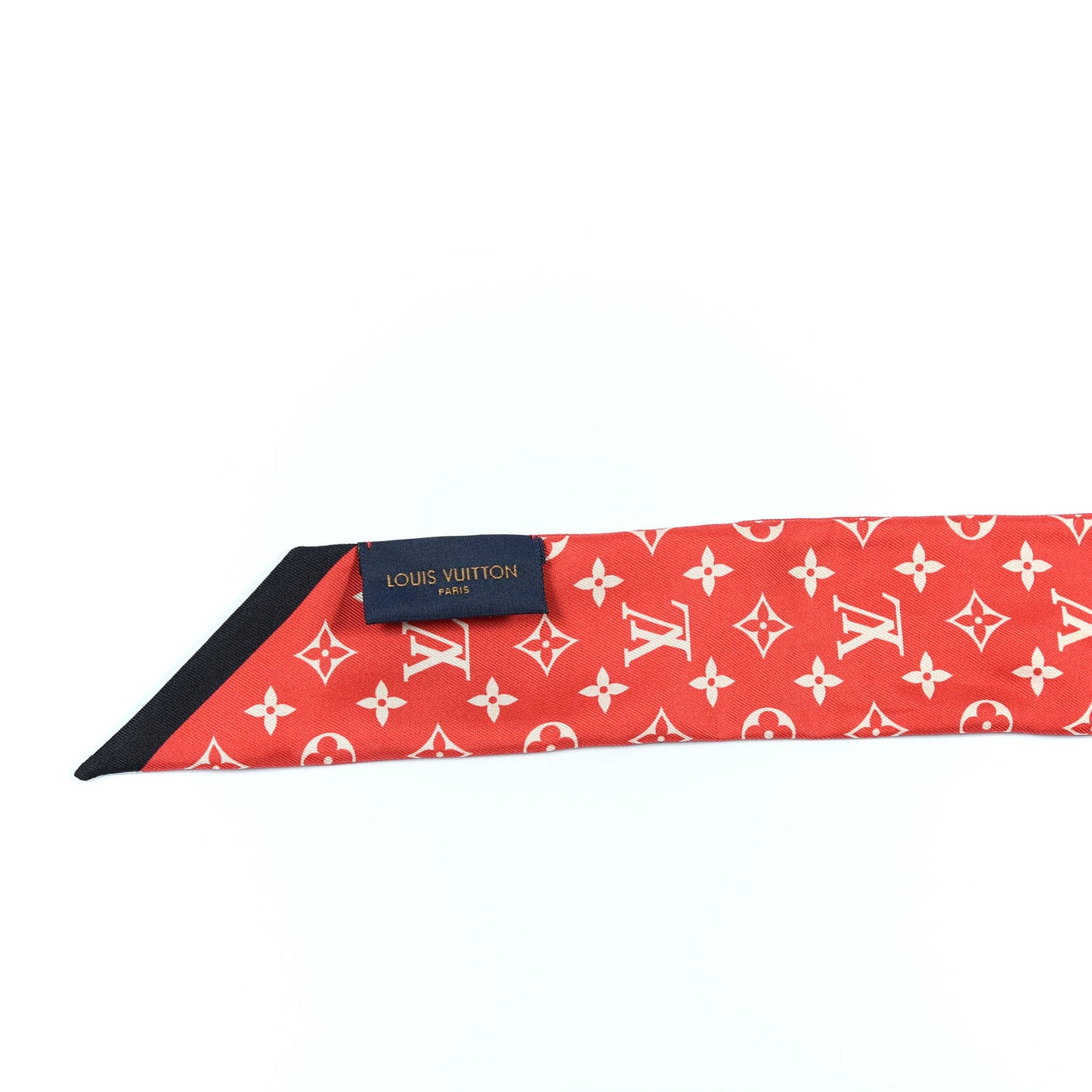 Silk Monogram Tribute To Chapeau BB Bandeau Red