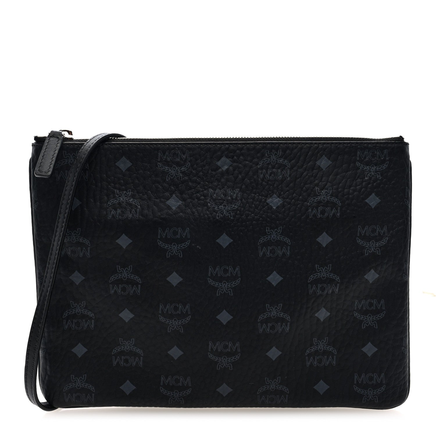 MCM Visetos Medium Crossbody Pouch Black 1 of 9