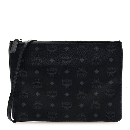 MCM Visetos Medium Crossbody Pouch Black 1 of 9