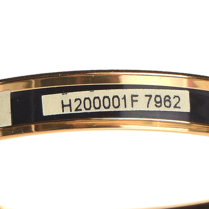 Hermes Enamel Printed Narrow Caleche Bracelet 62 Malachite 5 of 6