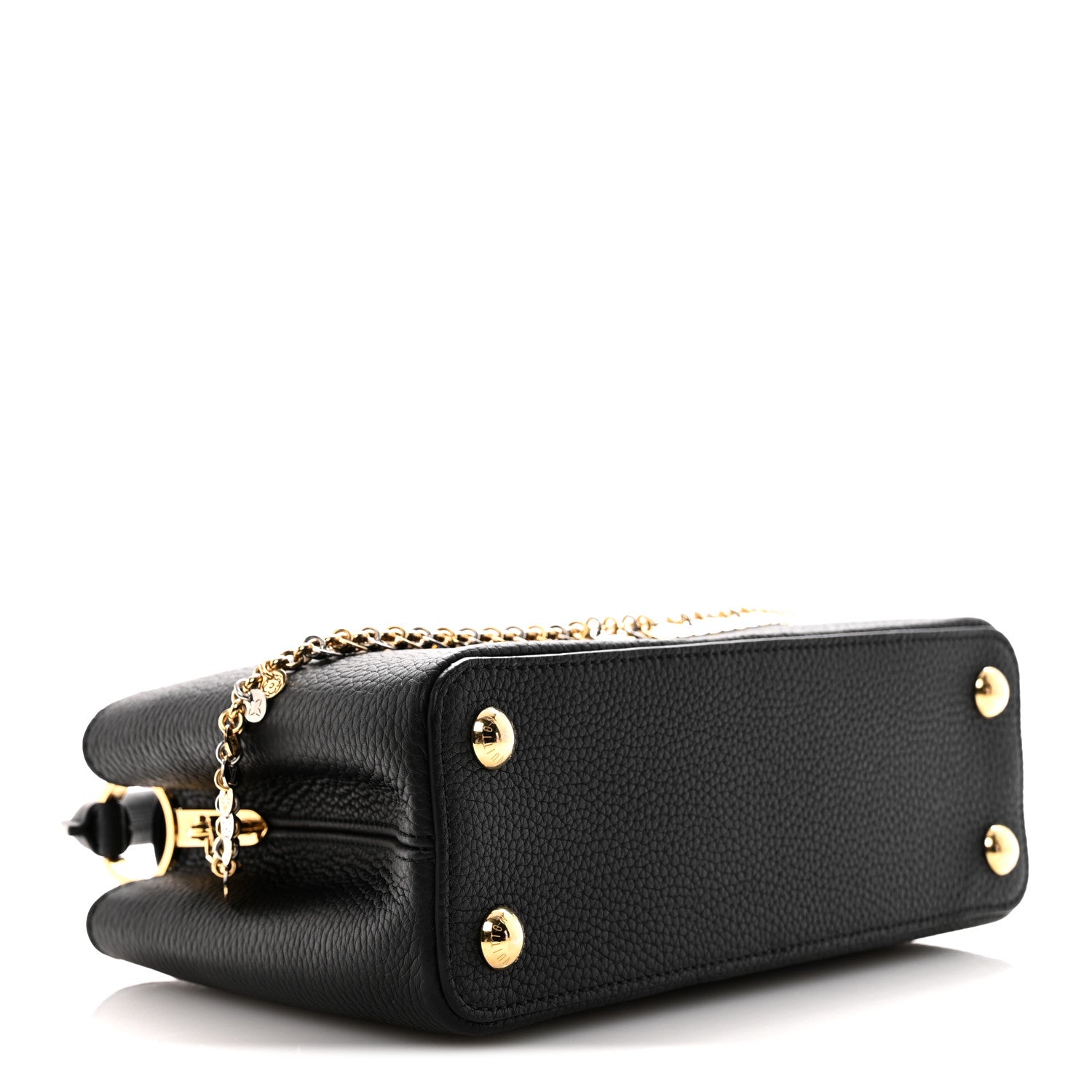 Louis Vuitton Taurillon Confetti Capucines BB Black 4 of 9