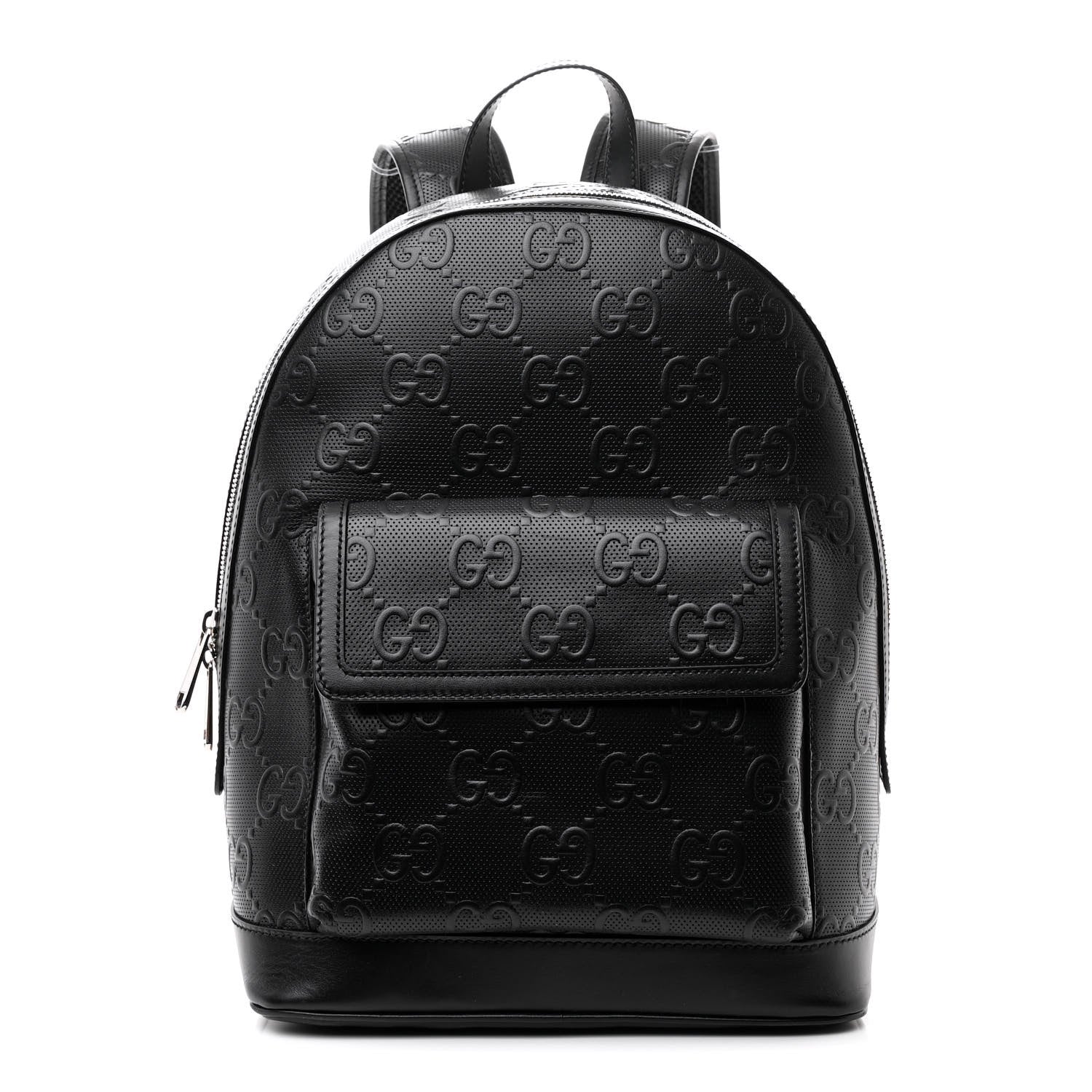 Gucci Calfskin GG Tennis Embossed Backpack Black 1 of 13