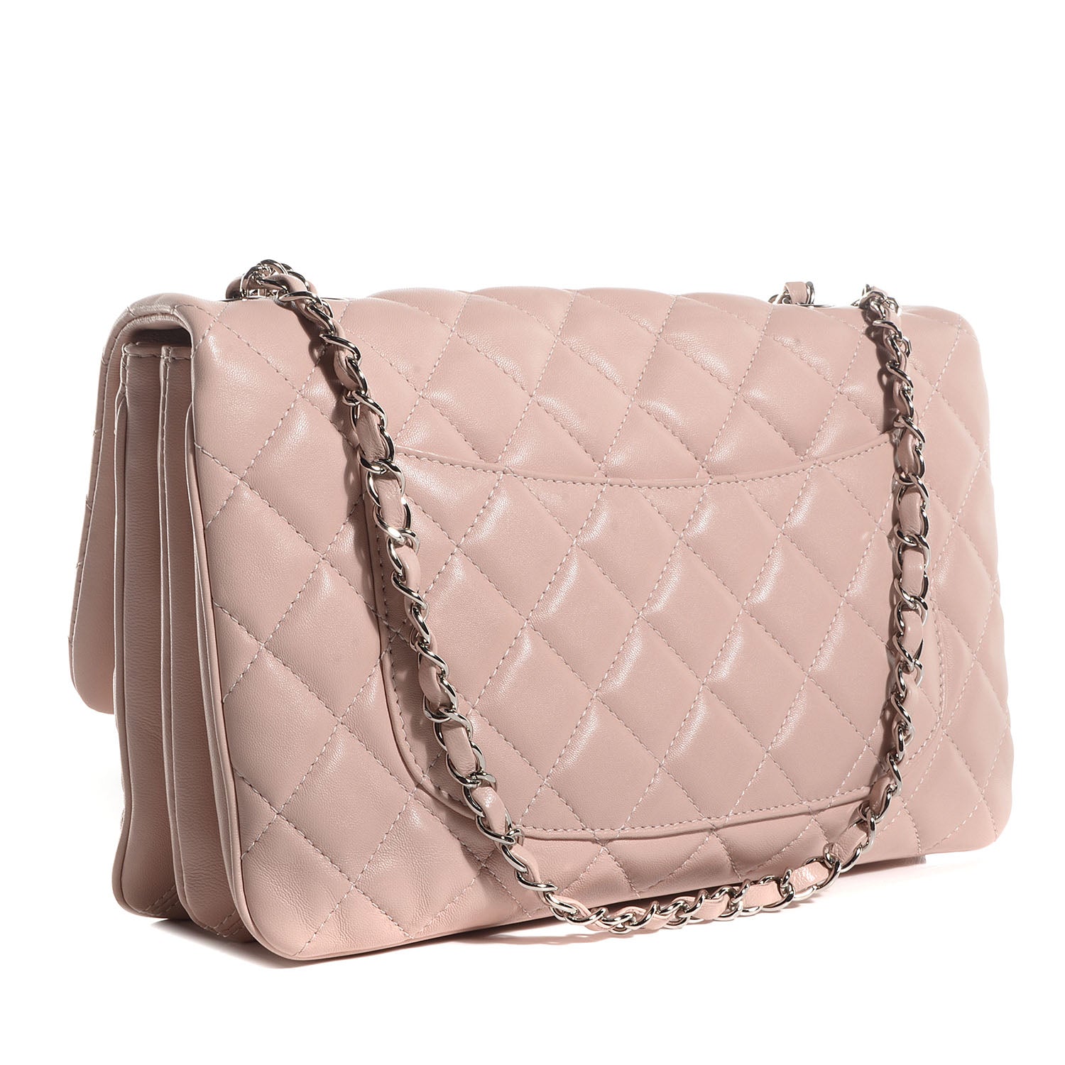Chanel Lambskin Quilted 3 Jumbo Flap Light Pink 3 of 8
