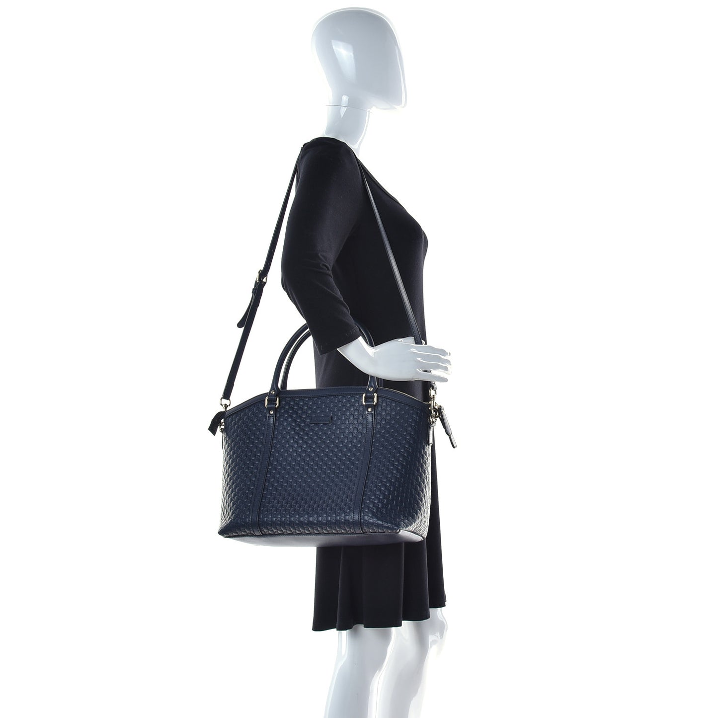 Soft Microguccissima Dome Satchel Navy