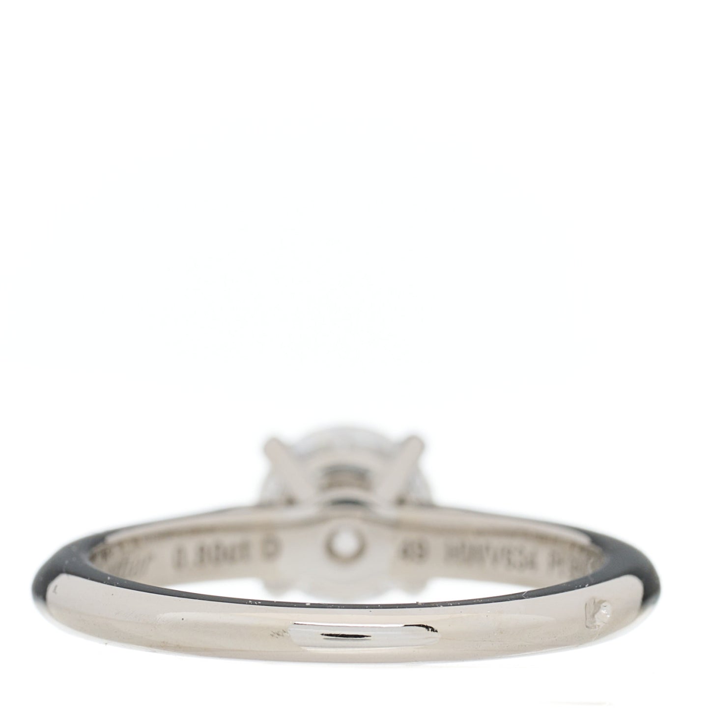 Platinum Diamond .80ct Solitaire 1895 Engagement Ring 49 4.75