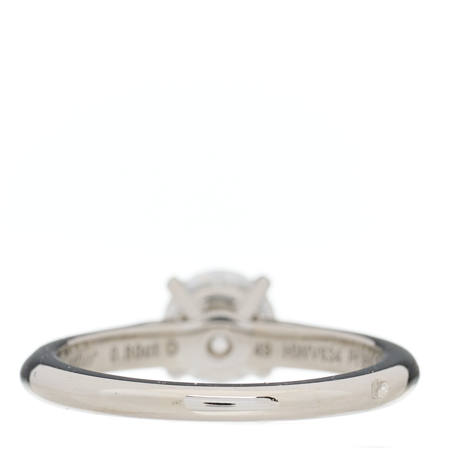 Cartier Platinum Diamond .80ct Solitaire 1895 Engagement Ring 49 4.75 4 of 7