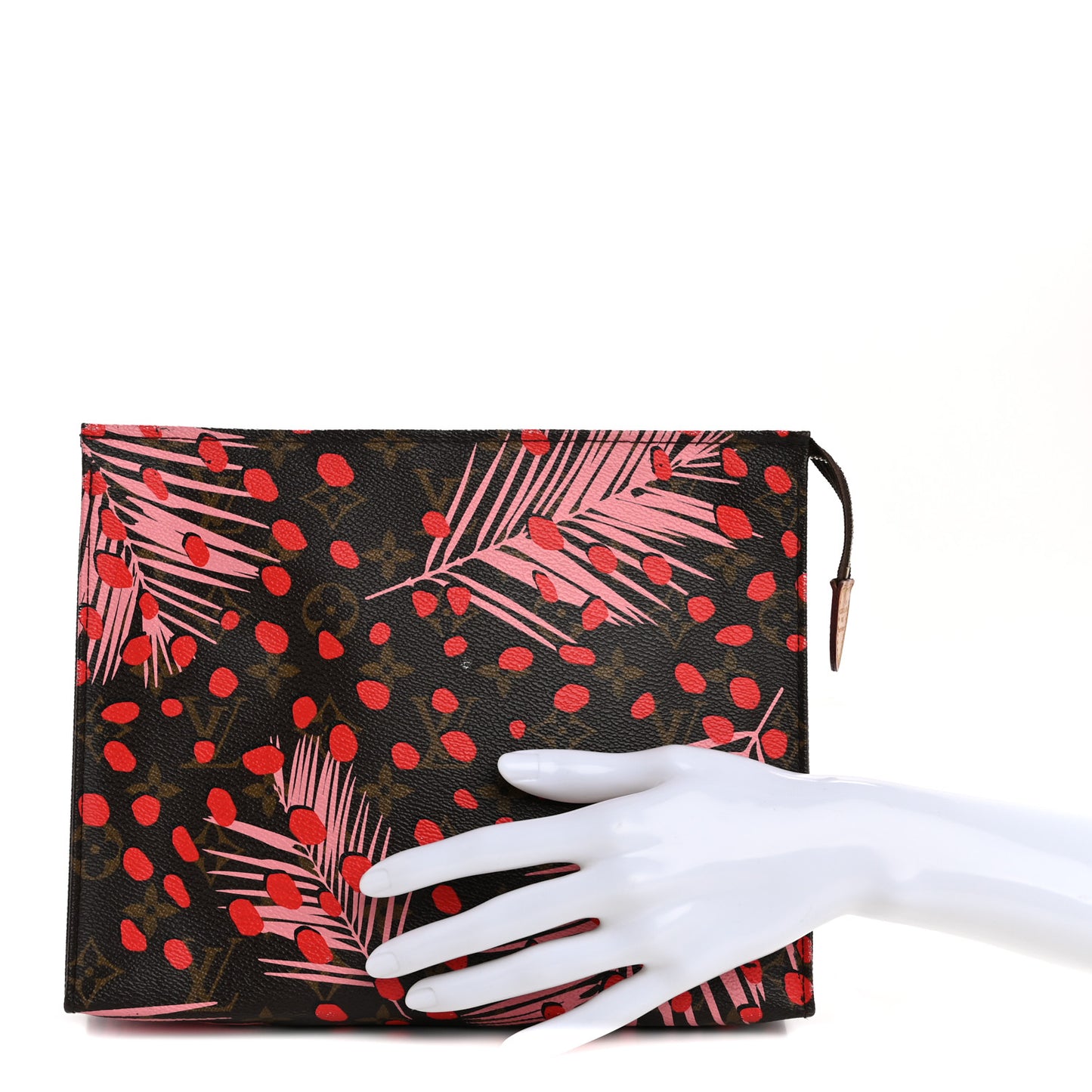 Monogram Jungle Dots Toiletry Pouch 26 Sugar Pink Poppy