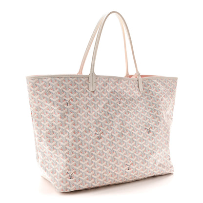 Goyard Goyardine Saint Louis Claire Voie GM White Pink 4 of 12