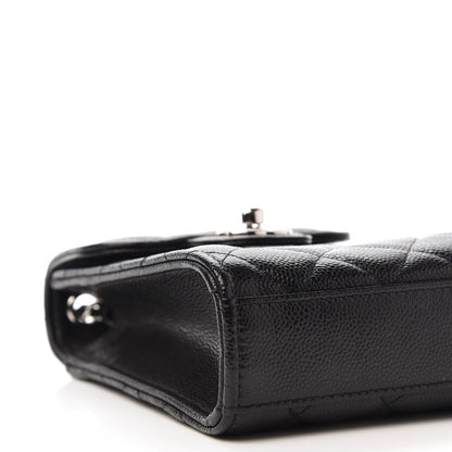 Chanel Caviar Quilted Classic Phone Holder Black 6 of 12