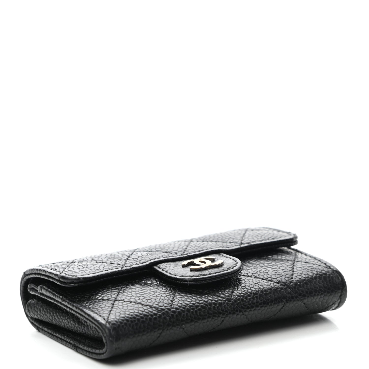 Chanel Caviar Quilted Flap Card Holder Black 4 of 11