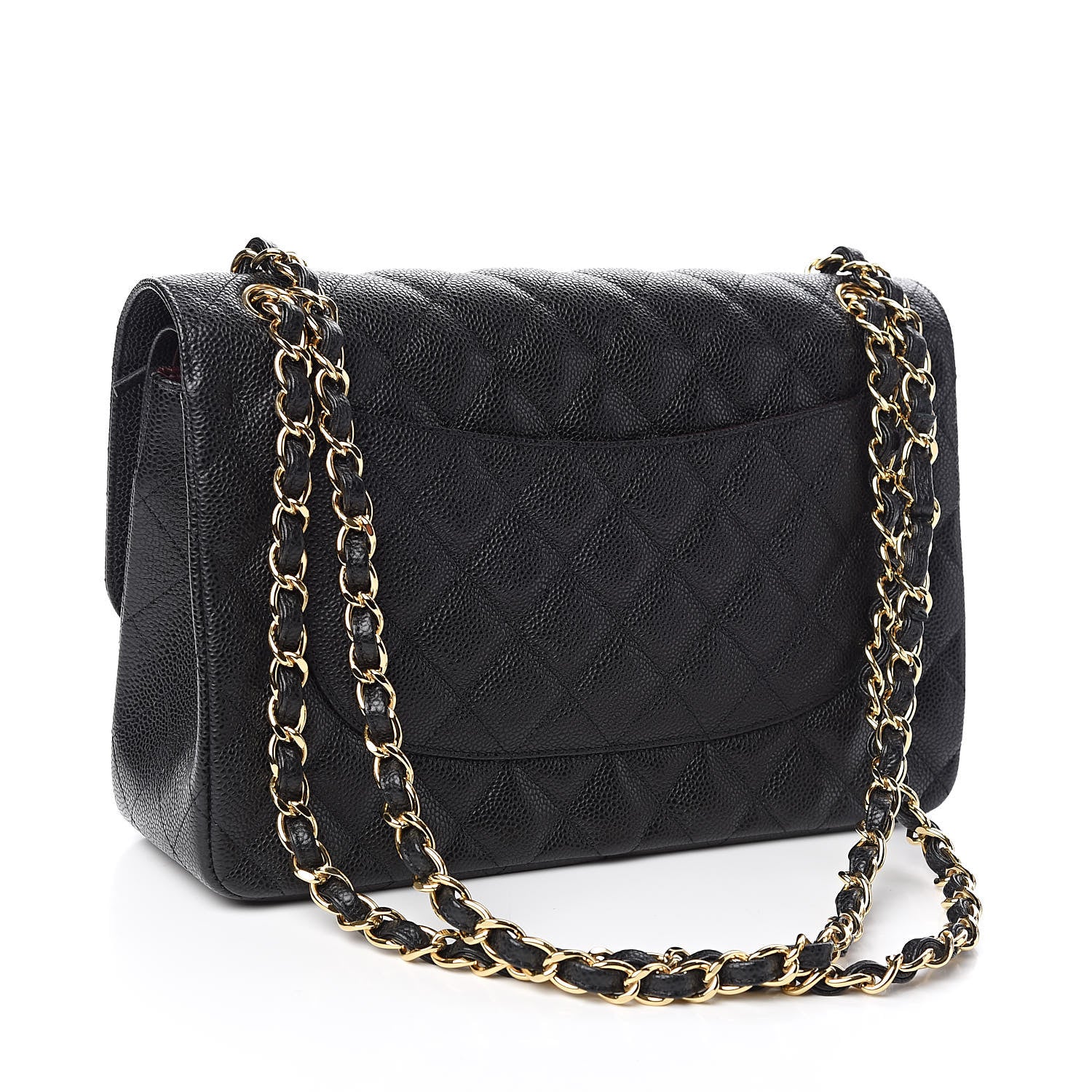 Chanel Caviar Quilted Jumbo Double Flap Black 3 of 10