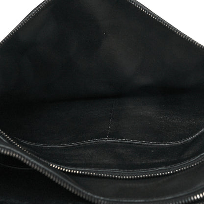 Valentino Garavani Nappa Rockstud Triple Zip Wristlet Pouch Black 7 of 14