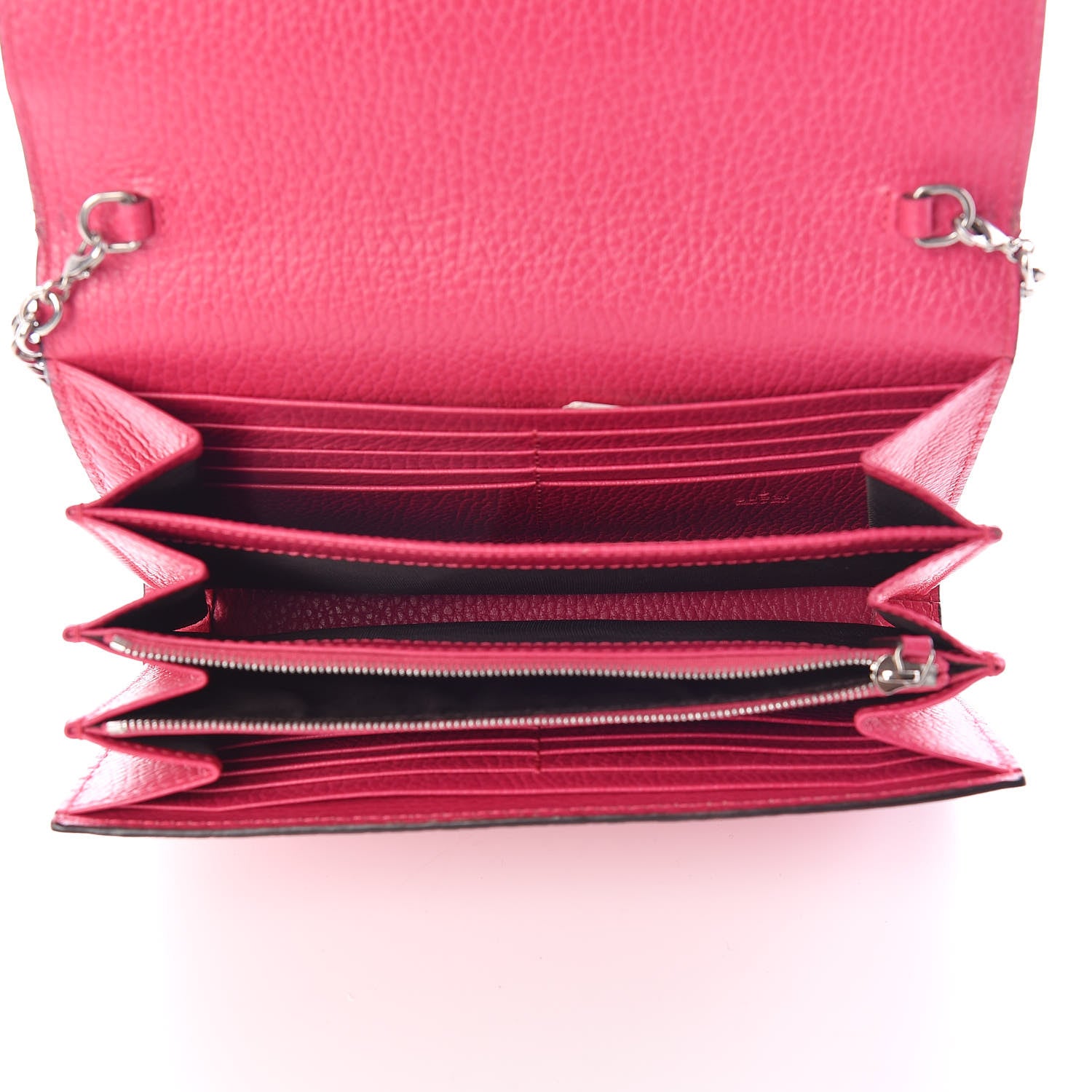Gucci Dollar Calfskin Crystal Mini Dionysus Chain Wallet Box Pink 5 of 12