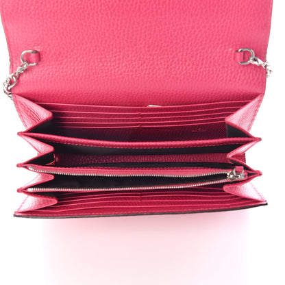 Gucci Dollar Calfskin Crystal Mini Dionysus Chain Wallet Box Pink 5 of 12