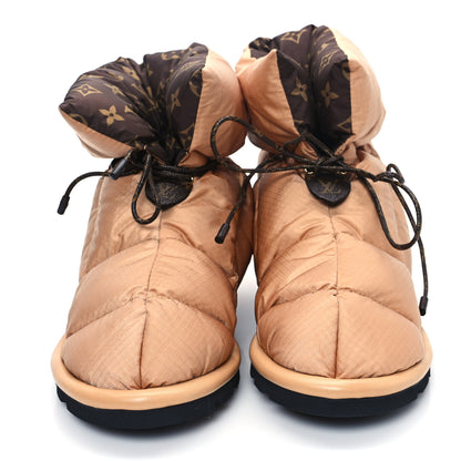 Louis Vuitton Nylon Monogram Pillow Comfort Ankle Boot 38 Beige 2 of 8