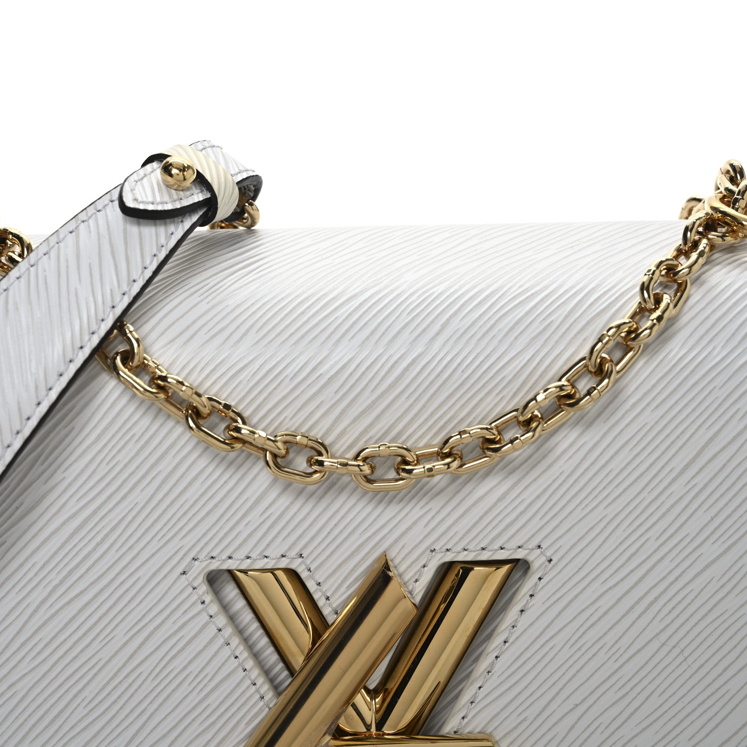 Louis Vuitton Epi Twist Shoulder Bag MM White 9 of 12